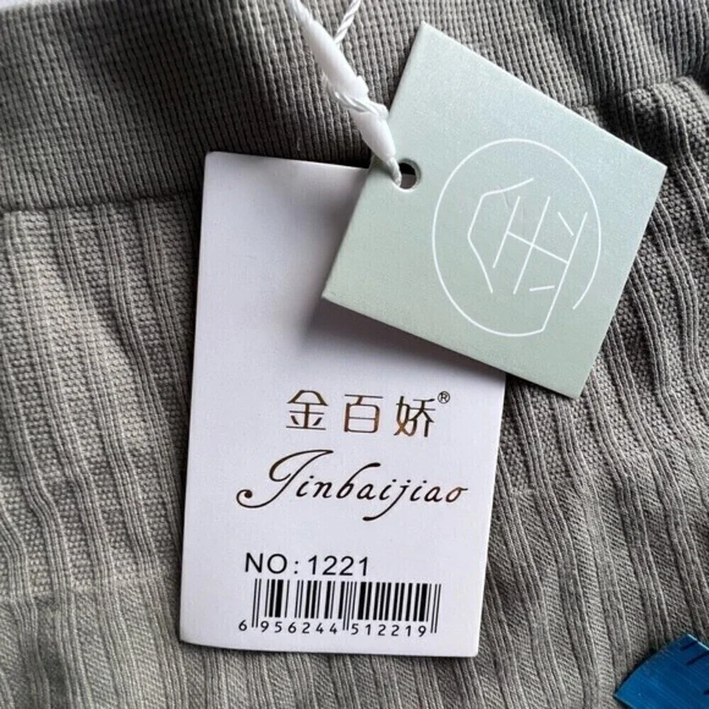 Tinbaijiao high 3 packs waist Plain panties green/olive one size.